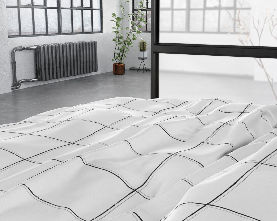 Diep Geruit Wit 240 X 220