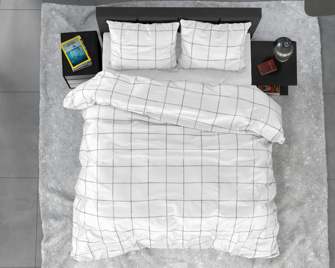 Diep Geruit Wit 240 X 220