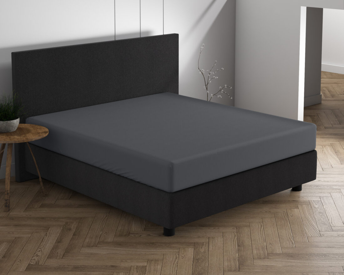 Dubbel Jersey 220 Gr Hoeslaken Antraciet 160 180 X 200 220