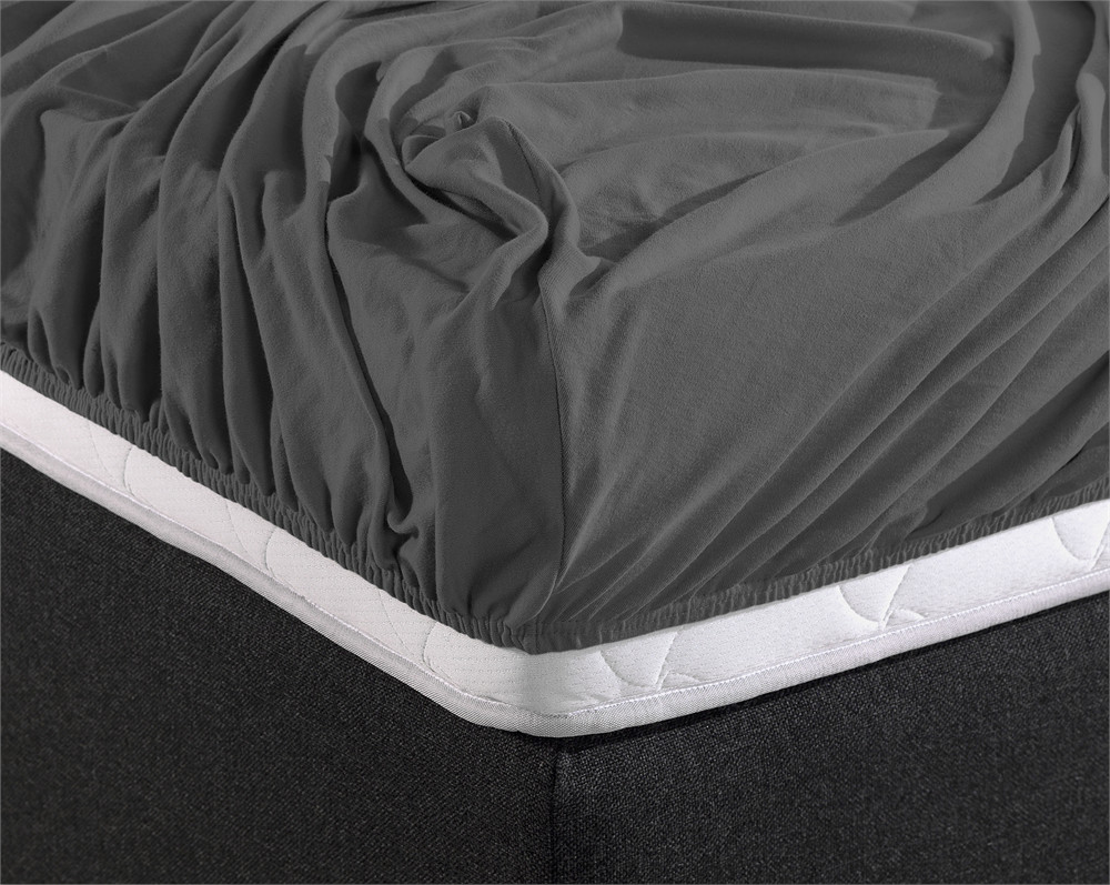 Dubbel Jersey 220 Gr Hoeslaken Antraciet 160 180 X 200 220