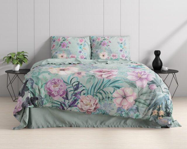 Flore Blauw 200 X 220