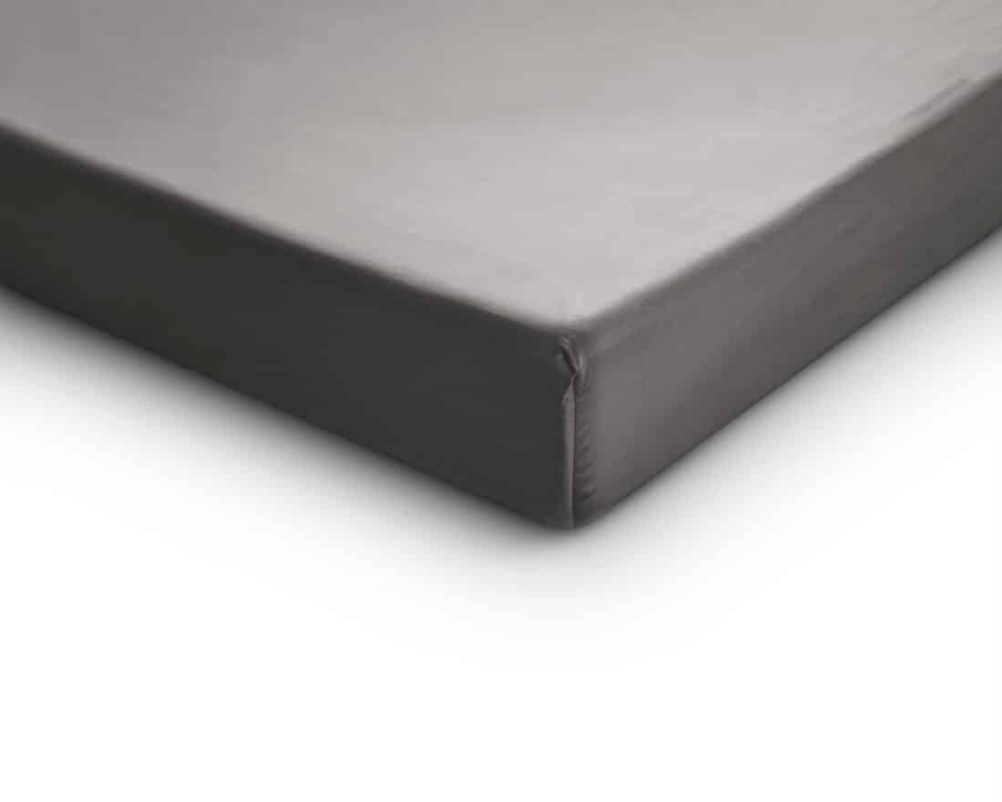 Satijnen Hoeslaken Grijs 120 X 200