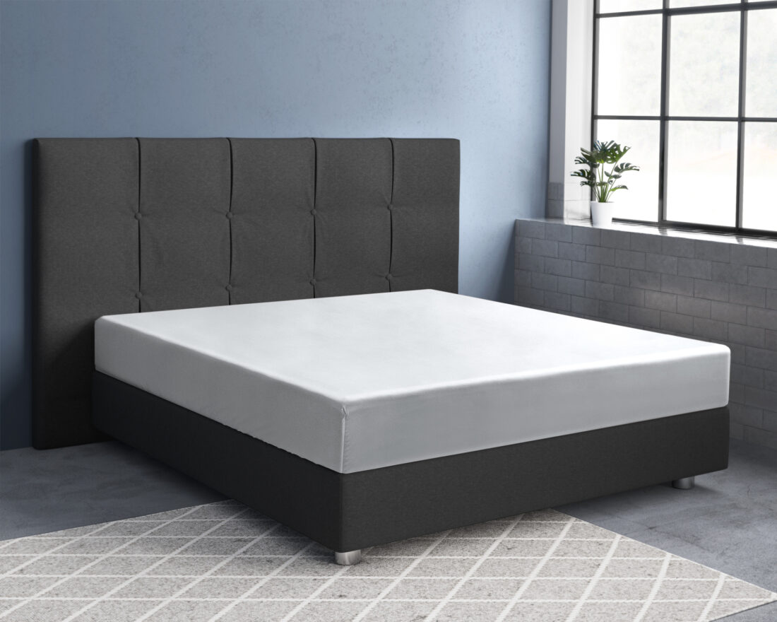 Satijnen Hoeslaken Wit 160 X 220