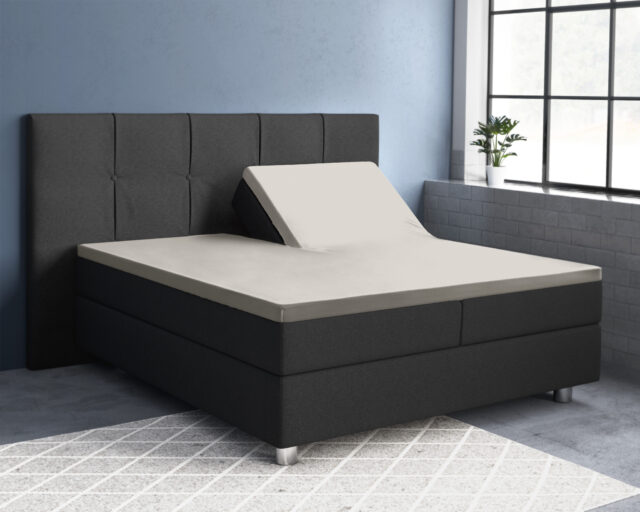 Satijnen Hoeslaken Voor Splittopper Crme 160 X 200 Cm