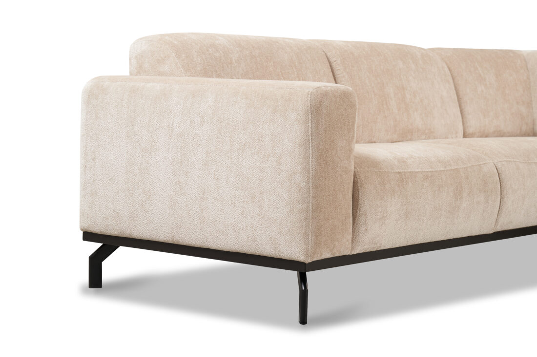 Zitcombinatie Avola 8211 2 5 Vst Links Ottomane Vst Rechts 8211 Stof Beige Aphrodite 3