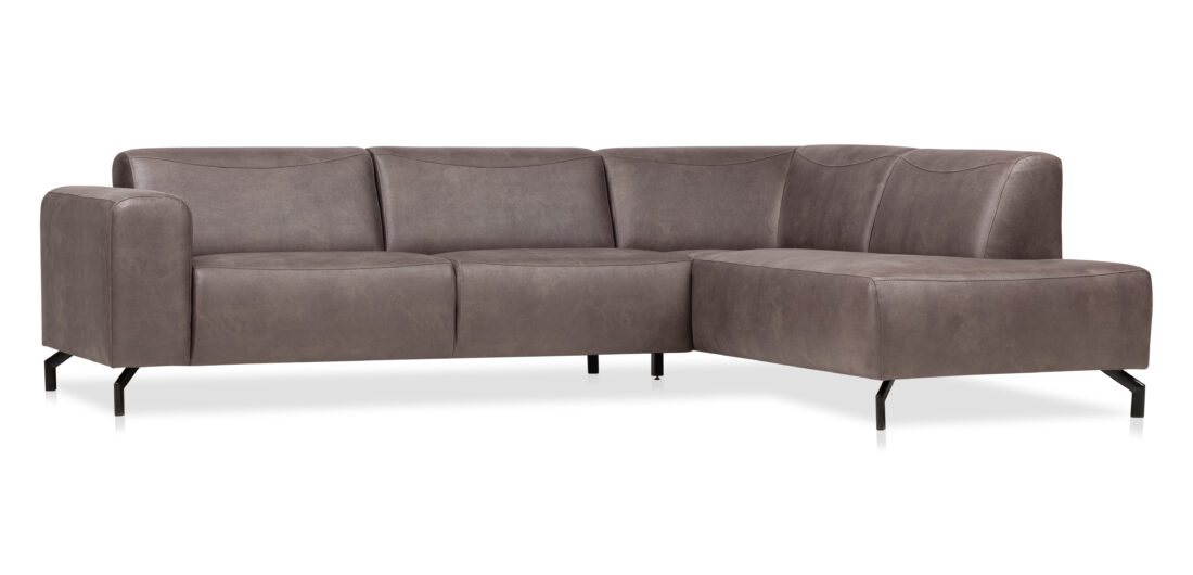 Zitcombinatie Bari 8211 2 5 Vst Links Ottomane Vst Rechts 8211 Stof Antraciet Kentucky 01