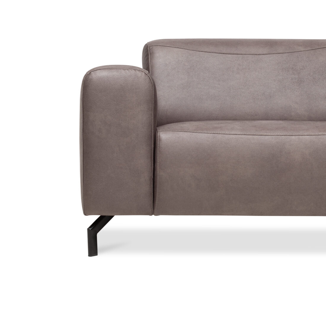 Zitcombinatie Bari 8211 2 5 Vst Links Ottomane Vst Rechts 8211 Stof Antraciet Kentucky 01