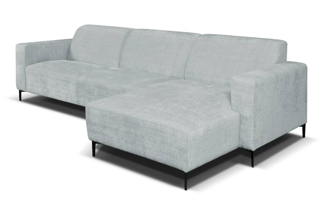 Zitcombinatie Ronald 8211 2 5 Vst Links Chaiselongue Vst Rechts 8211 Stof Lichtgrijs Cremona 81