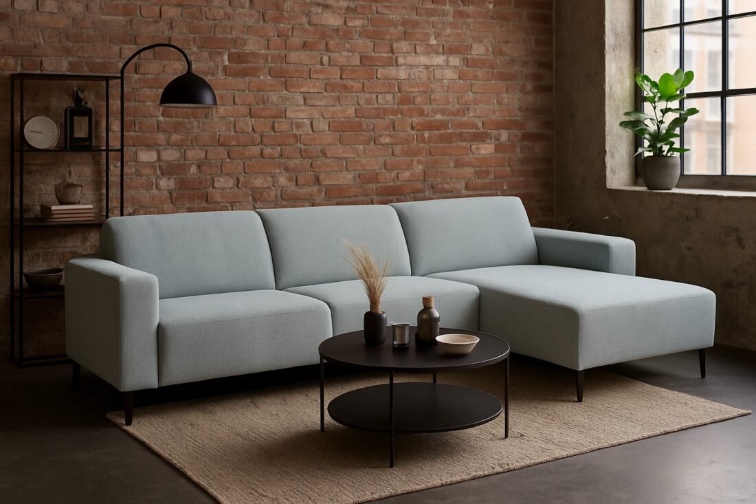 Zitcombinatie Ronald 8211 2 5 Vst Links Chaiselongue Vst Rechts 8211 Stof Lichtgrijs Cremona 81