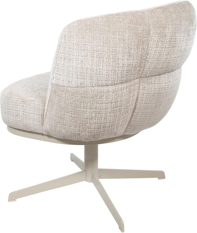 Bijzetfauteuil Jlo 8211 Beige Draaipoot 360 8211 Cremona 8211 Taupe 04