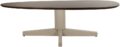 Salontafel Taurus - Mango bruin walnoot - 130 cm - Organisch - Poot beige metaal
