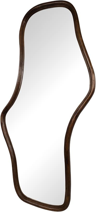 Spiegel Wavy 8211 Golvend 160 Cm 8211 Mango Mat Walnoot