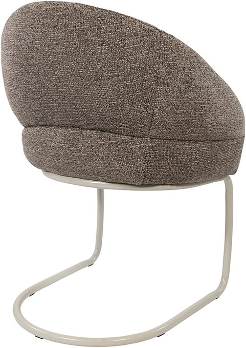 Eetkamerstoel Taylor 8211 Stof Present Bruin 440 8211 Beige Metaal