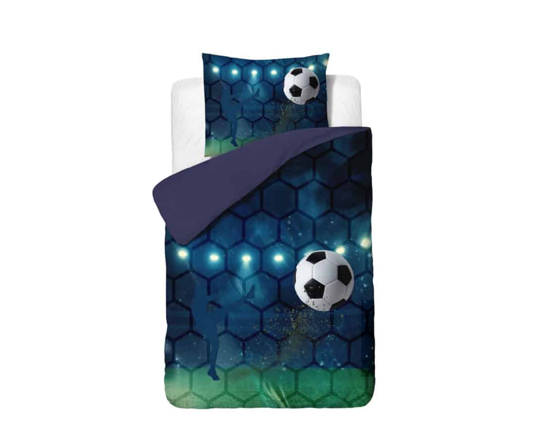 Dekbedovertrek Live Voetbal 8211 Blauw 8211 140 215 200 220 Cm
