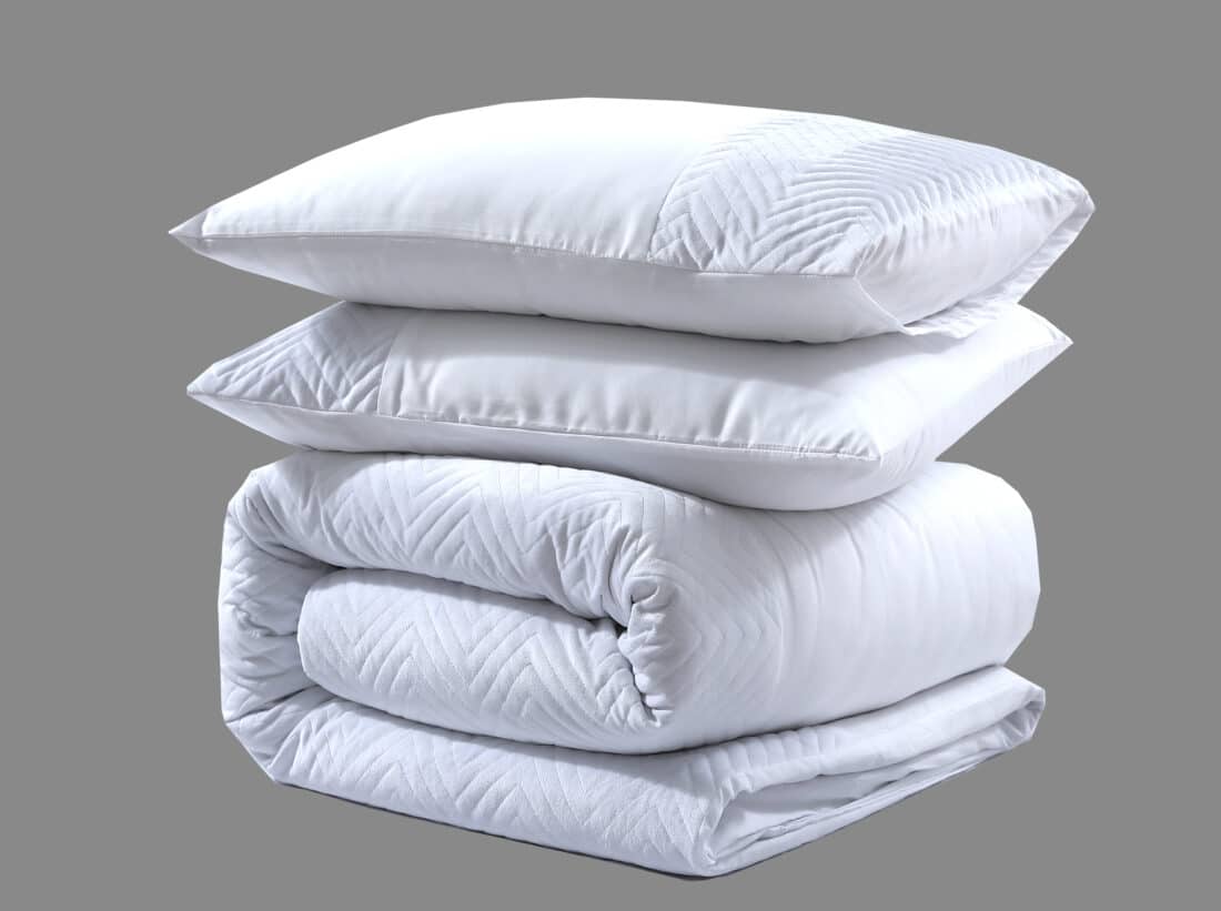 Dekbedovertrek Dd 8211 Velvet Kruislijn Wit 8211 140 215 200 220 Cm