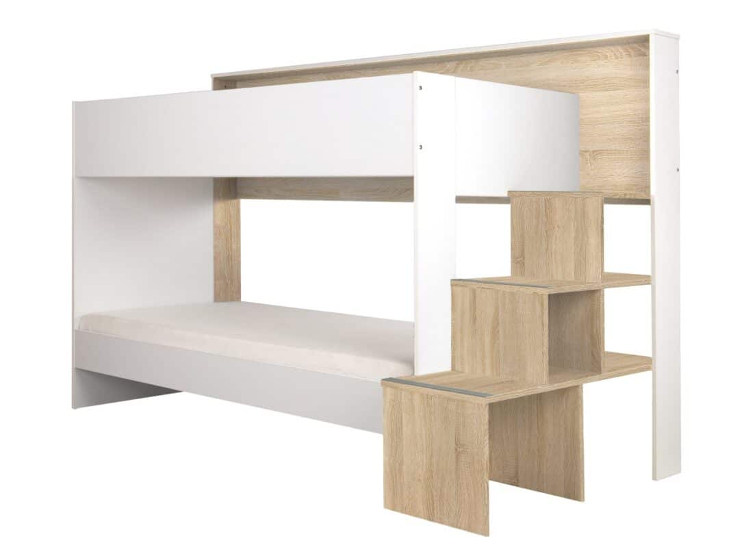 Stapelbed Teotea 8211 Modern Bi Ton Wit Sonoma Eik 8211 90 215 200 Cm