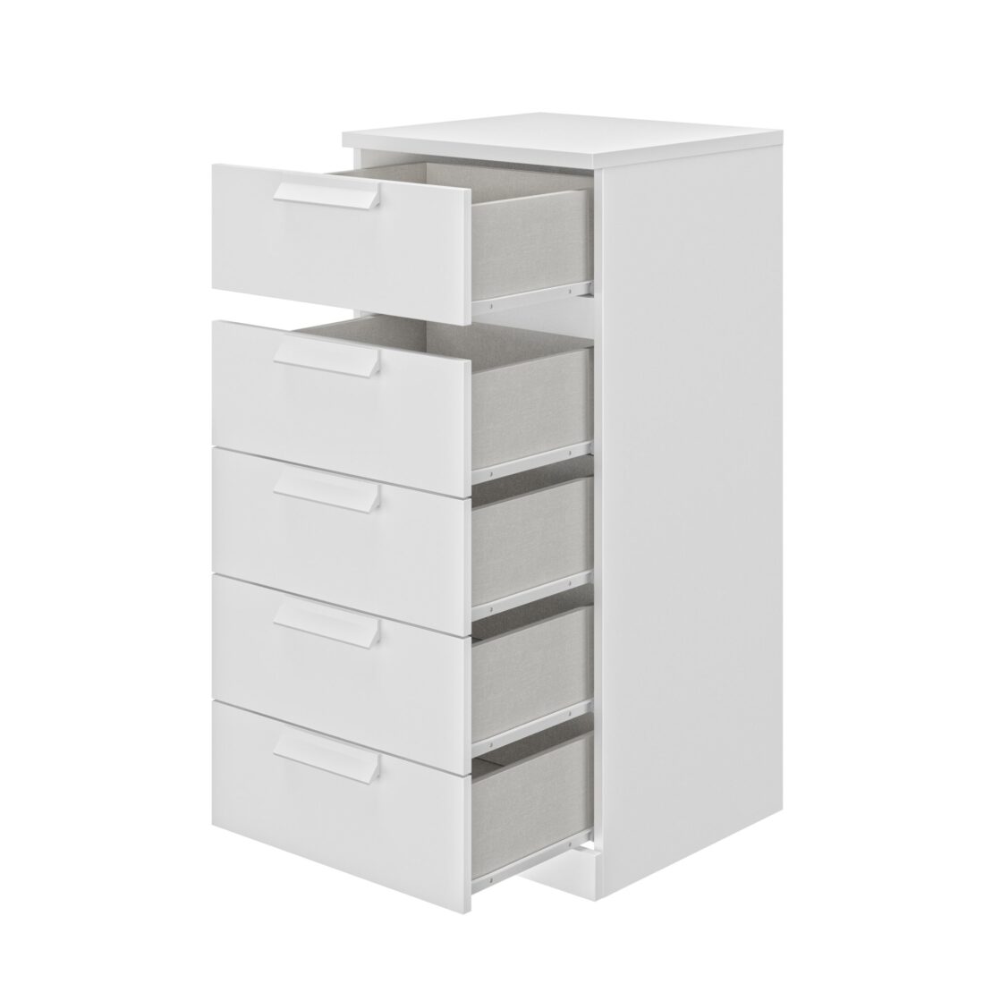 Ladekast Cyrus 8211 Wit Mdf 8211 Met 5 Laden