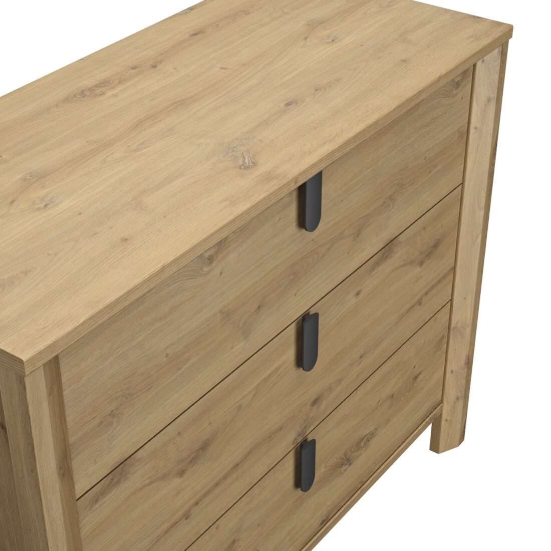 Ladekast Lugano 8211 Artisan Eikenafwerking 8211 Met 3 Lades