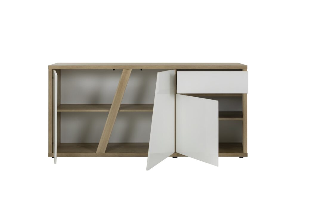 Dressoir Epura 8211 Silva Eiken Finish 8211 3 Deuren En 1 Lade