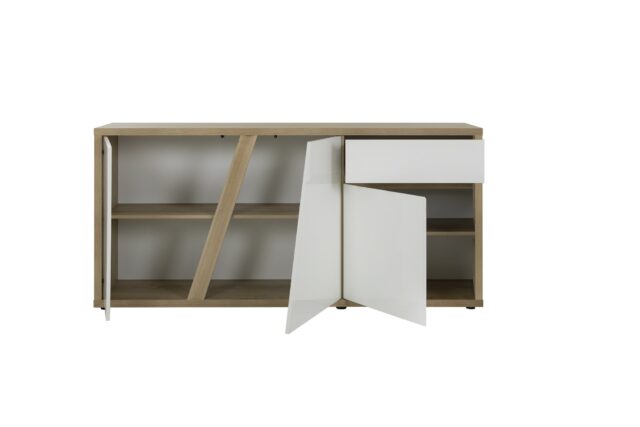 Dressoir Epura 8211 Silva Eiken Finish 8211 3 Deuren En 1 Lade