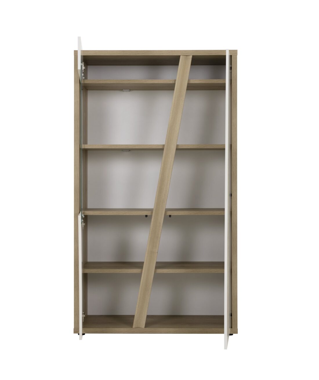 Wandkast Epura 8211 Chene Licht Eiken Fineer Wit Hoogglans 8211 Met 2 Deuren Wandkast Epura 8211 Chene Licht Eiken Fineer Wit Hoogglans 8211 Met 2 Deuren