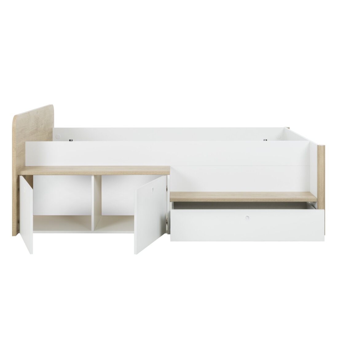 Ledikant Matis 8211 Wit Kastanje Kleur Fineer 8211 90 215 200 Cm Ledikant Matis 8211 Wit Kastanje Kleur Fineer 8211 90 215 200 Cm