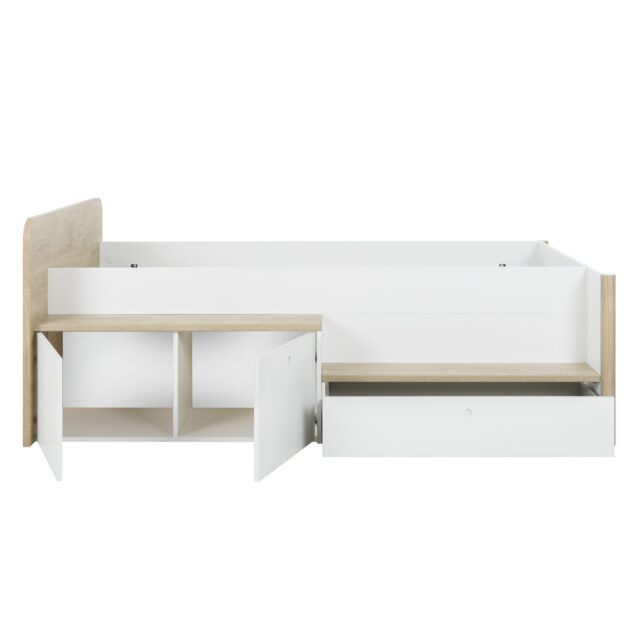 Ledikant Matis 8211 Wit Kastanje Kleur Fineer 8211 90 215 200 Cm