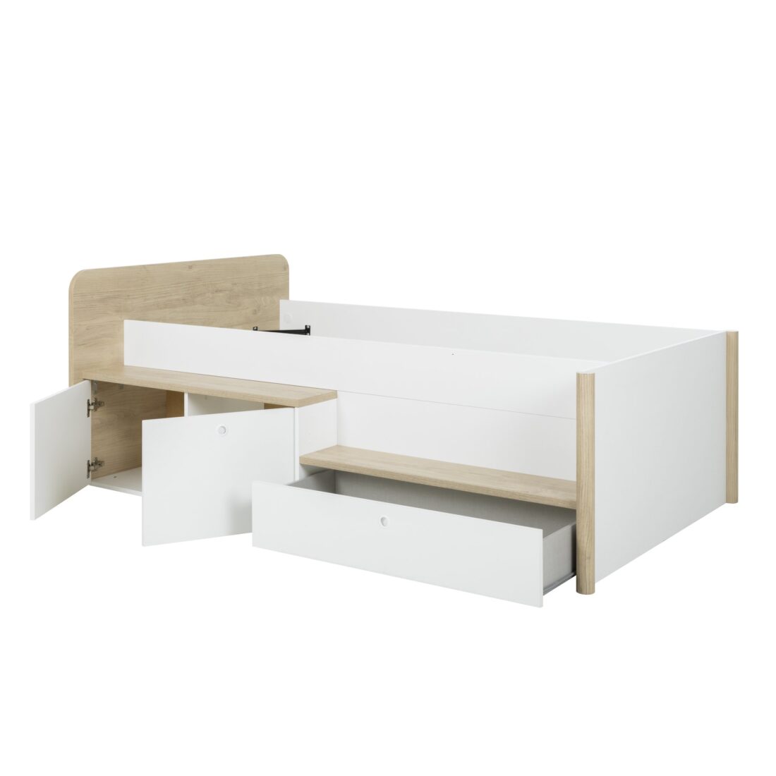 Ledikant Matis 8211 Wit Kastanje Kleur Fineer 8211 90 215 200 Cm Ledikant Matis 8211 Wit Kastanje Kleur Fineer 8211 90 215 200 Cm