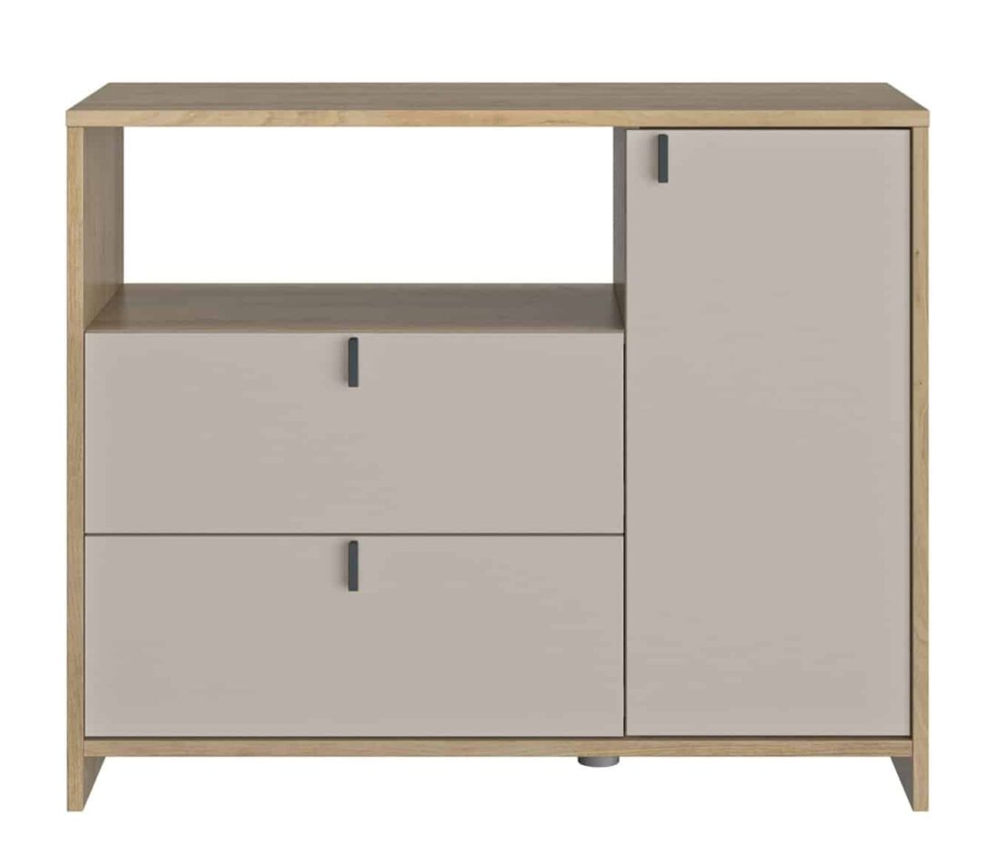 Commode Gregor 8211 Beige Fronten Natuur 8211 Met 2 Lades En 1 Deur Commode Gregor 8211 Beige Fronten Natuur 8211 Met 2 Lades En 1 Deur