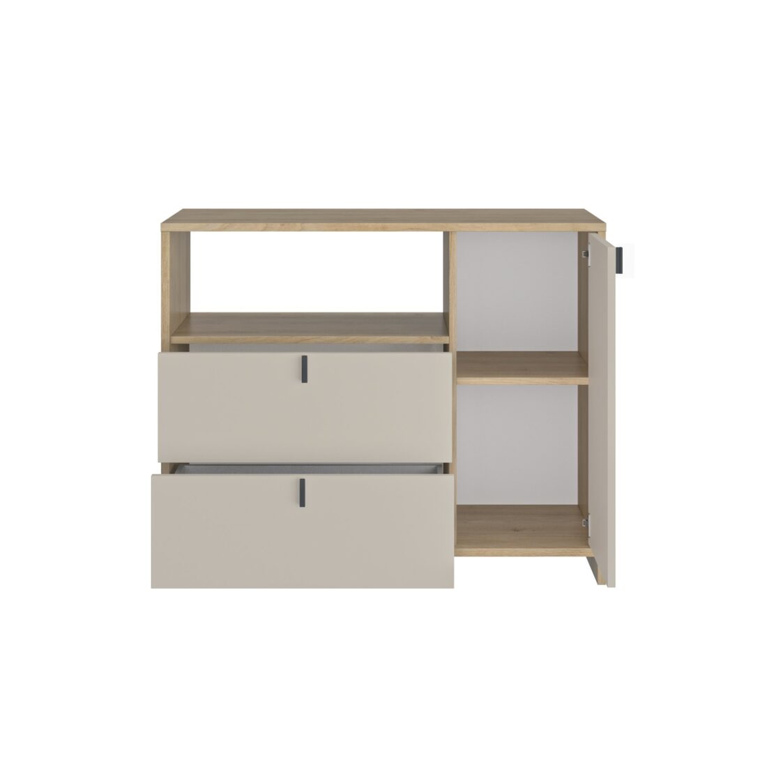 Commode Gregor 8211 Beige Fronten Natuur 8211 Met 2 Lades En 1 Deur Commode Gregor 8211 Beige Fronten Natuur 8211 Met 2 Lades En 1 Deur