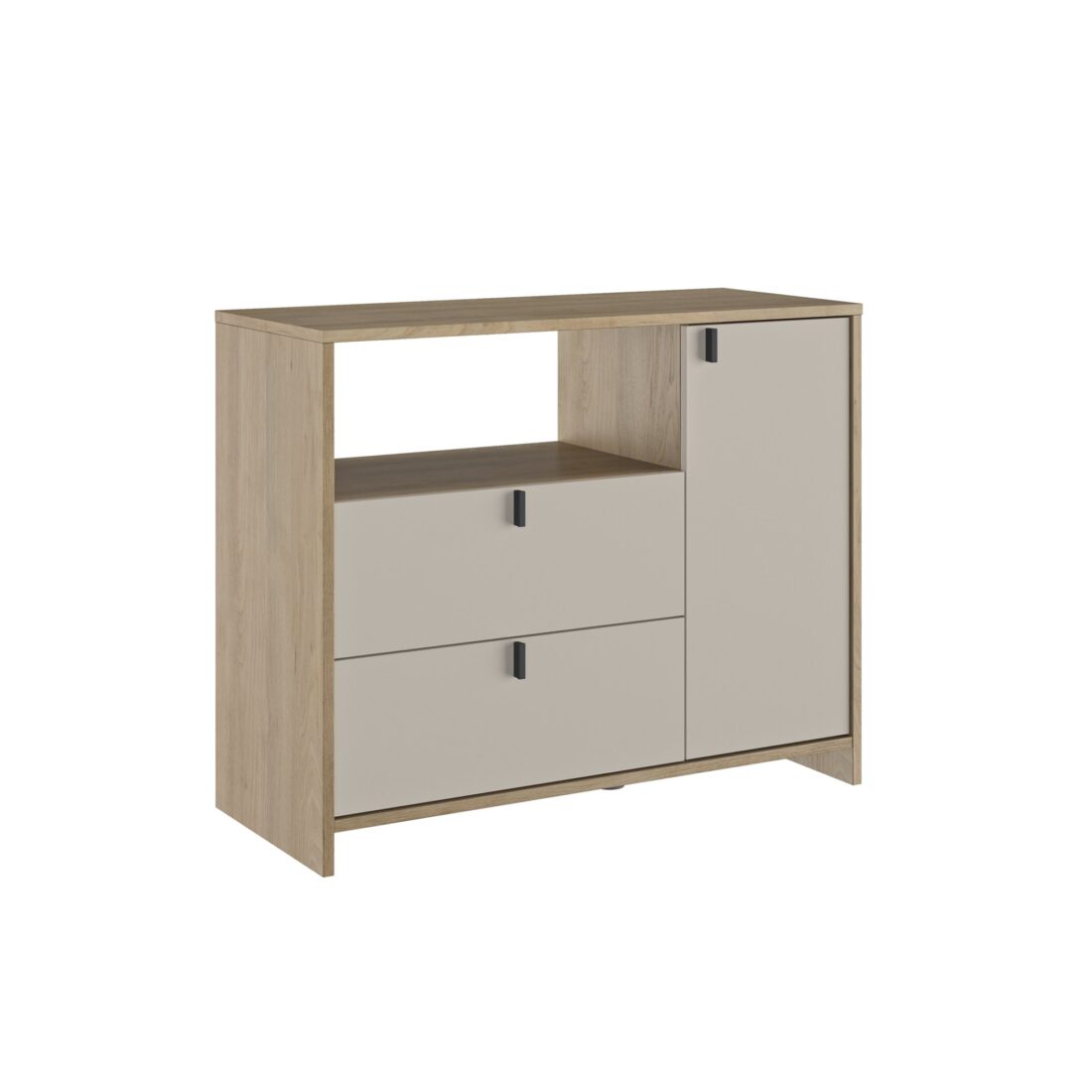 Commode Gregor 8211 Beige Fronten Natuur 8211 Met 2 Lades En 1 Deur Commode Gregor 8211 Beige Fronten Natuur 8211 Met 2 Lades En 1 Deur