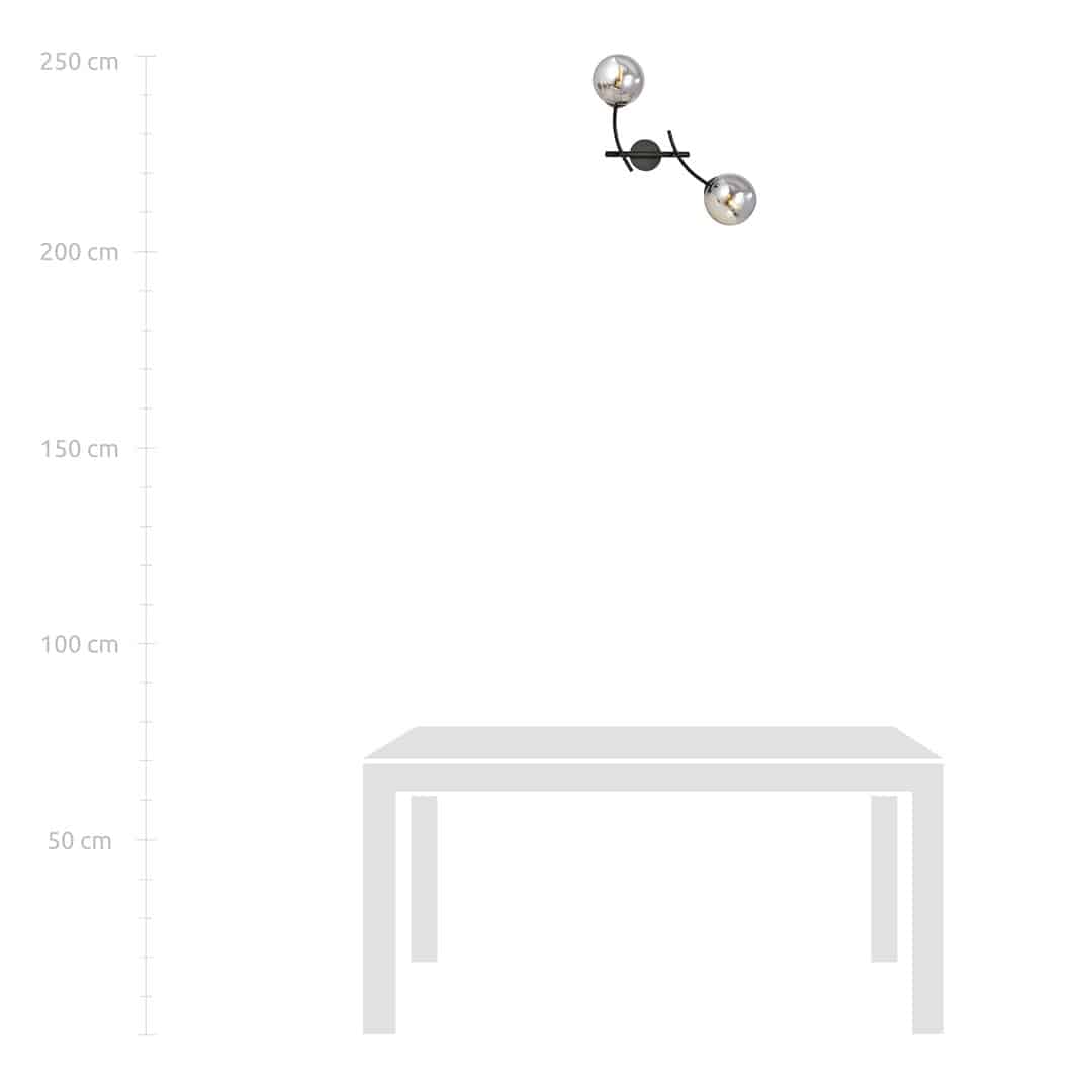 Wandlamp Hunter K2 8211 Zwart Grafiet Wandlamp Hunter K2 8211 Zwart Grafiet