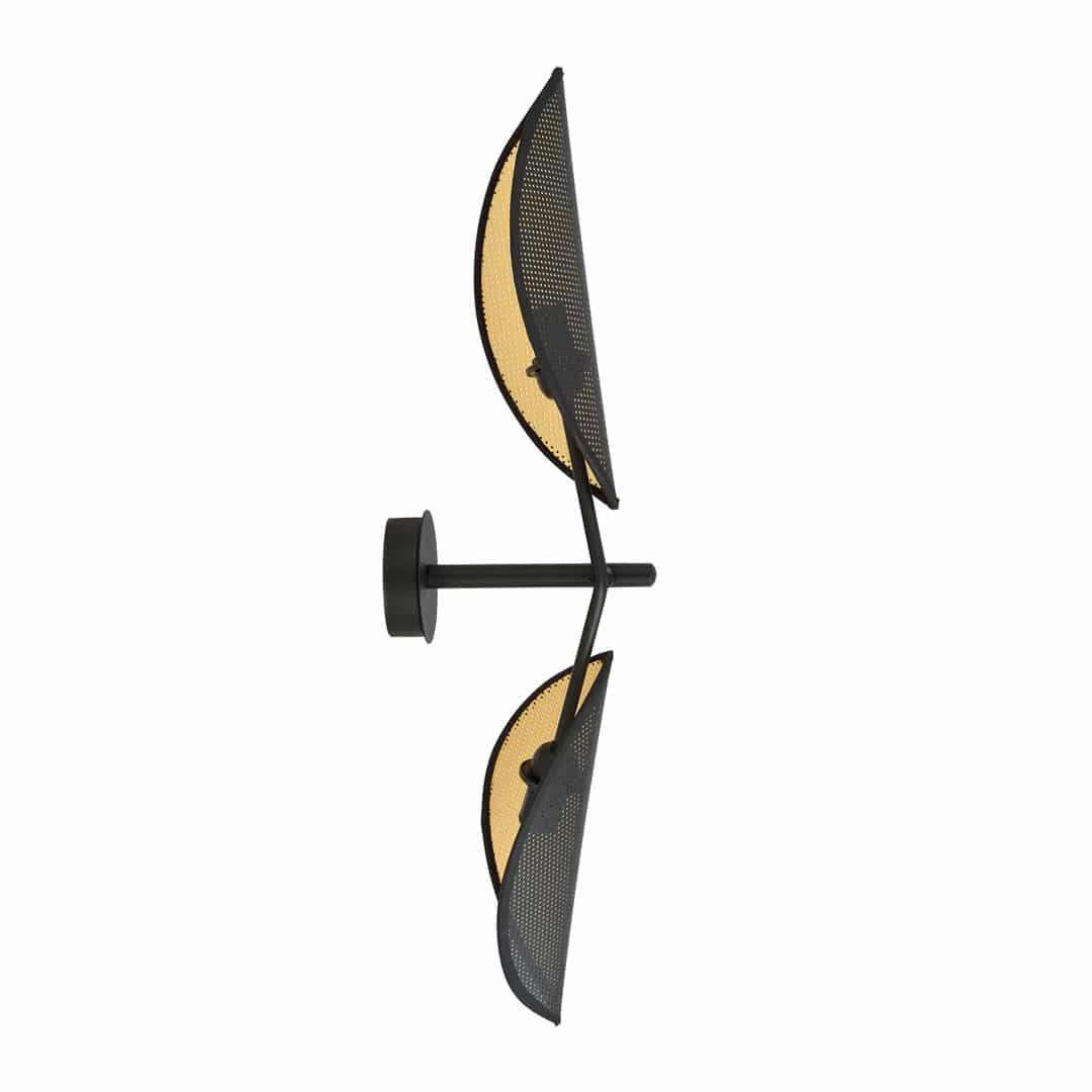 Wandlamp Veke K2 8211 Zwart Goud 8211 Gepoedercoat Staal Wandlamp Veke K2 8211 Zwart Goud 8211 Gepoedercoat Staal