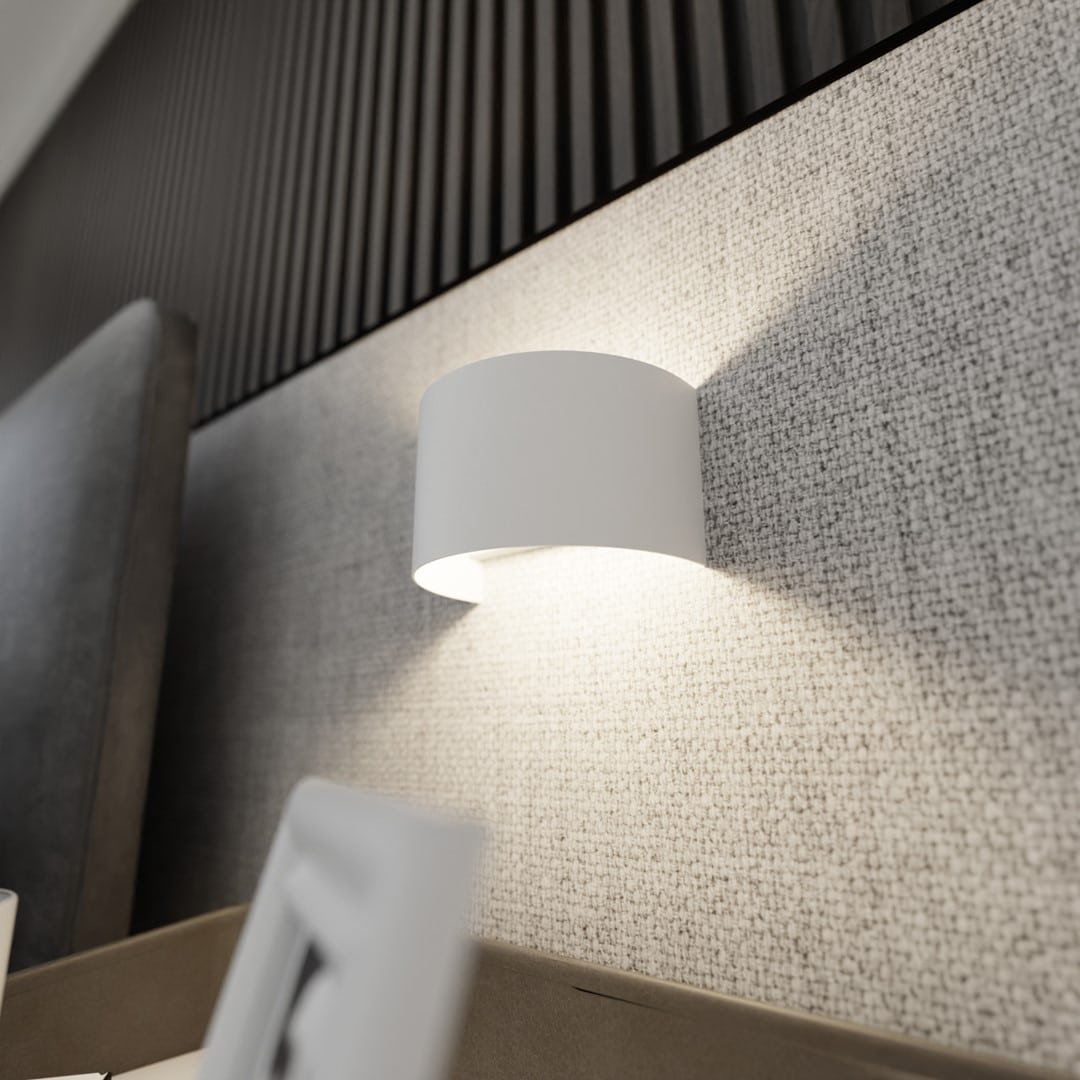 Wandlamp Fold 8211 Wit Gepoedercoated Staal