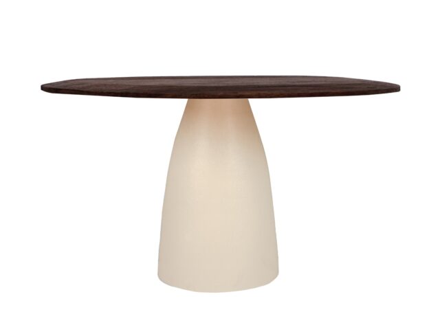 Eetkamertafel Brix Marron 8211 Bruin Hardhout 8211 Metaal 8211 140 Cm