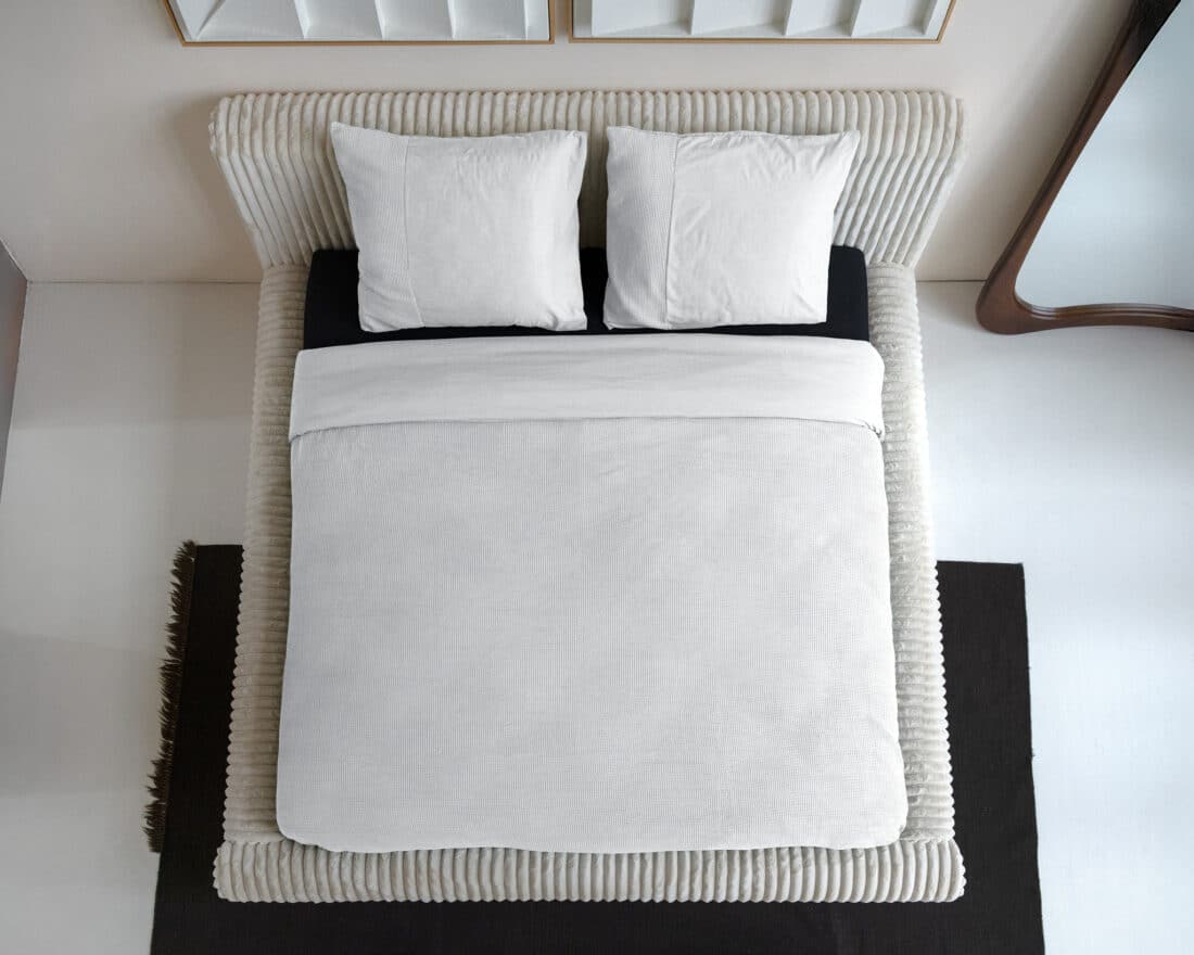 Dekbedovertrek Wafel 8211 Wit 8211 240 215 200 260 Cm