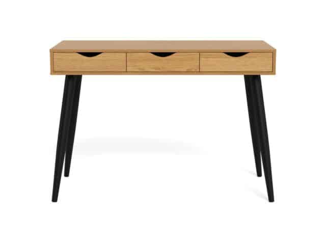 Bureau Neptun 8211 Mat Wild Eiken Melamine 8211 Mdf Blad 8211 Zwarte Poten