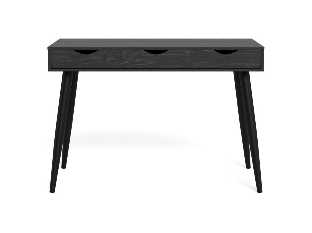 Bureau Neptun 8211 Zwart Melamine Alu Bureau Neptun 8211 Zwart Melamine Alu