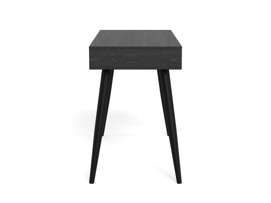 Bureau Neptun 8211 Zwart Melamine Alu Bureau Neptun 8211 Zwart Melamine Alu