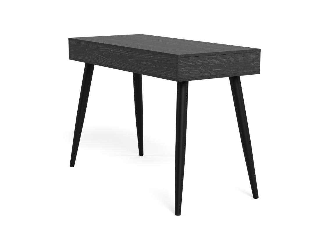 Bureau Neptun 8211 Zwart Melamine Alu Bureau Neptun 8211 Zwart Melamine Alu