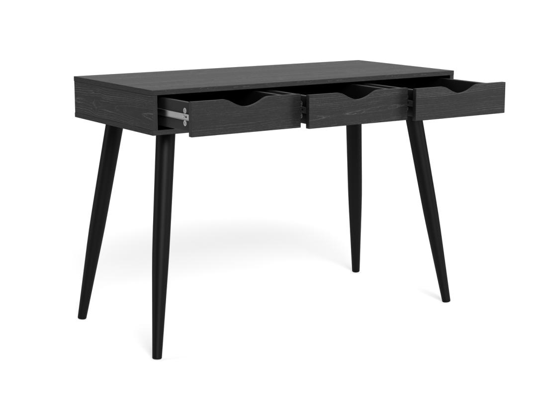 Bureau Neptun 8211 Zwart Melamine Alu Bureau Neptun 8211 Zwart Melamine Alu