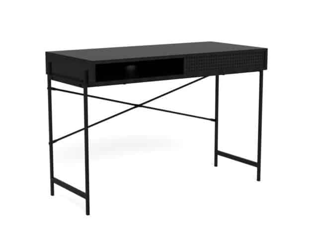 Bureau Angus 8211 Zwart Essen Melamine 8211 Metaal