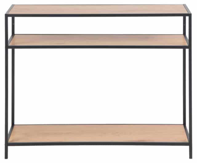 Haltafel Seaford 8211 Ruw Eiken Look 8211 Metaal