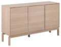 Dressoir Linley - Wit gepigmenteerd MDF met eiken fineer - 135 cm - 3 deuren
