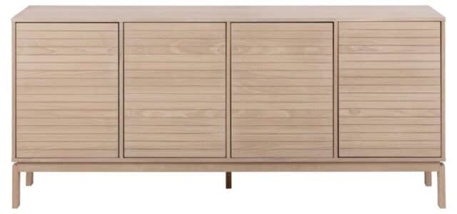 Dressoir Linley 8211 Eikenfineer Op Wit Gepigmenteerde Mdf 8211 180 Cm 8211 4 Deuren