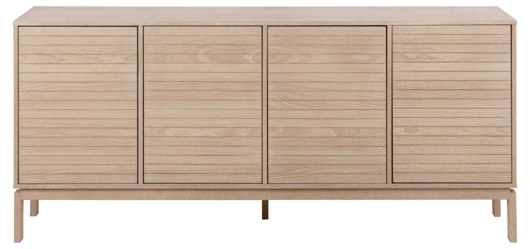 Dressoir Linley 8211 Eikenfineer Op Wit Gepigmenteerde Mdf 8211 180 Cm 8211 4 Deuren
