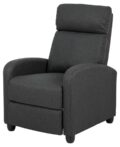Relaxfauteuil Siom - Stof antraciet - Pushfunctie