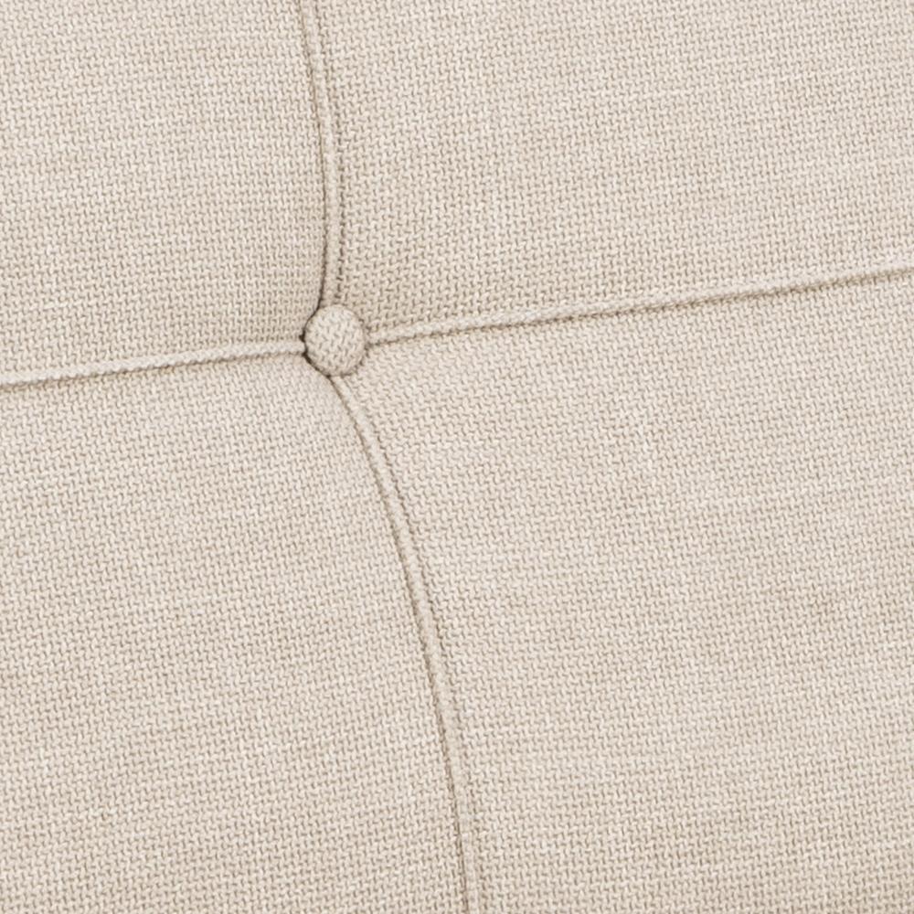 Slaapbank Perugia 8211 Tweekleurig Stof Beige 8211 Metaal