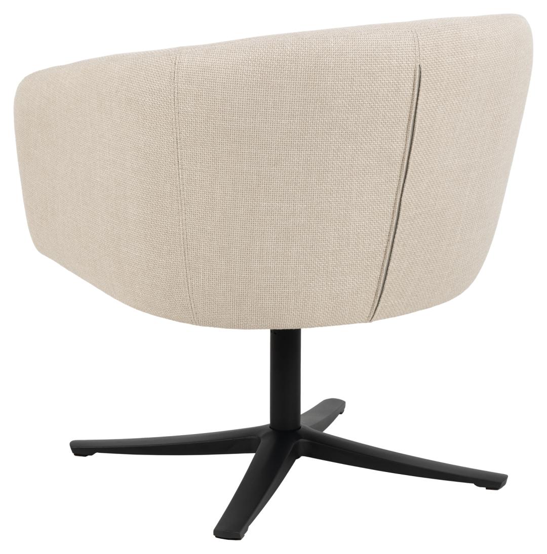 Loungestoel Ramsey 8211 Stof Basel Beige 8211 Metaal