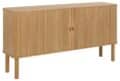 Dressoir Langley - Eikenfineer MDF - 160 cm - 2 deuren